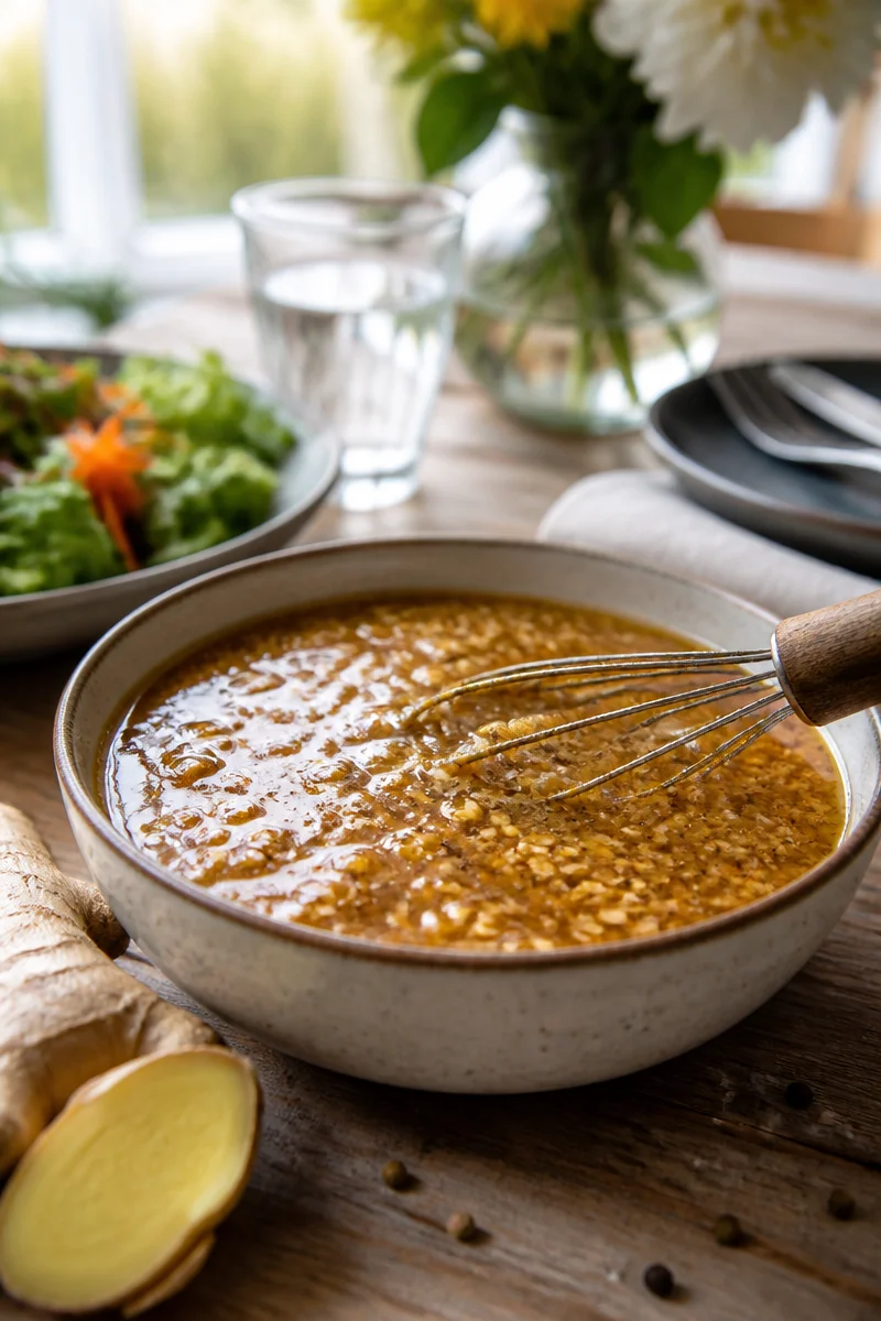 Healthy Homemade Ginger Dressing