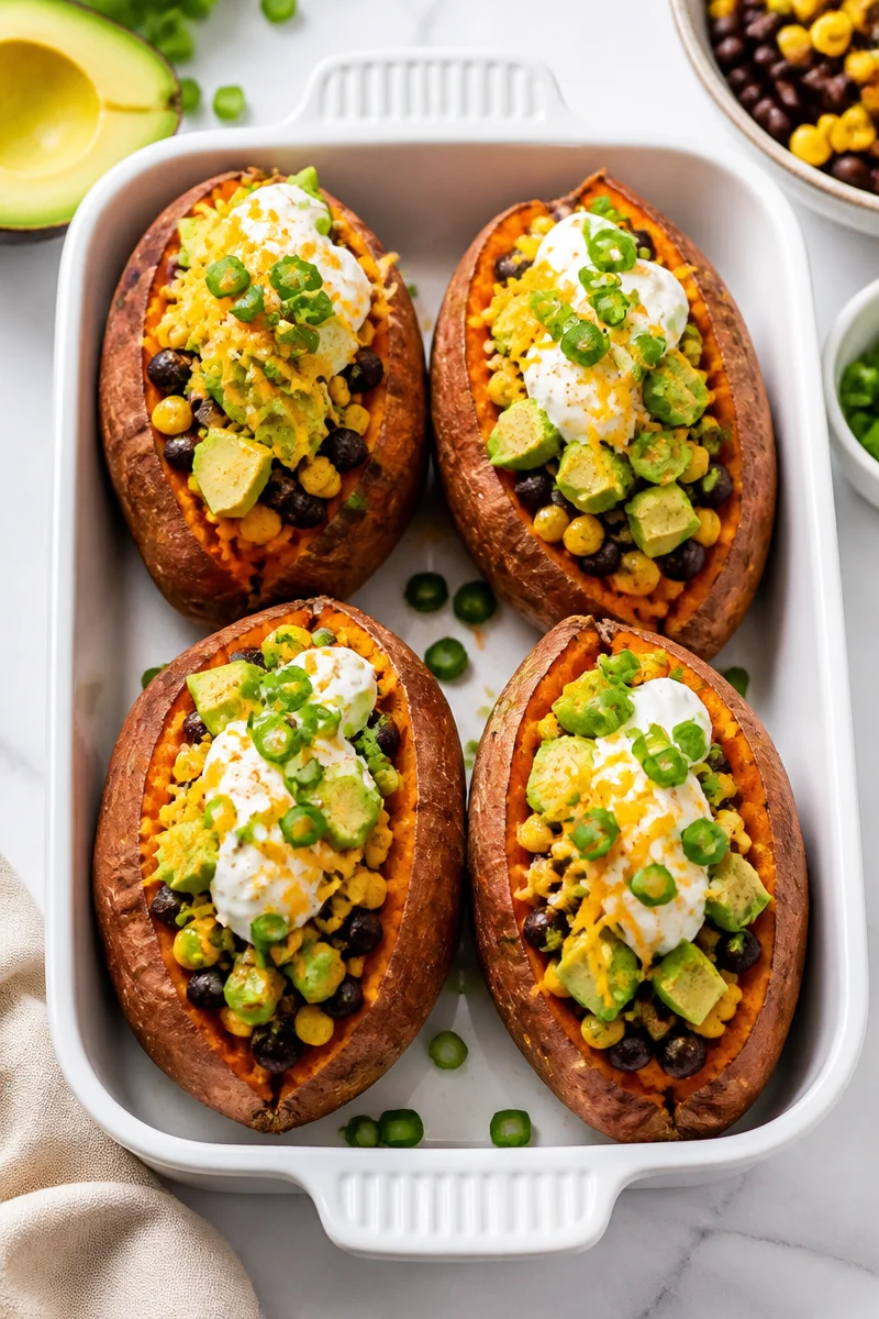 Healthy Loaded Baked Sweet Potato Recipes
