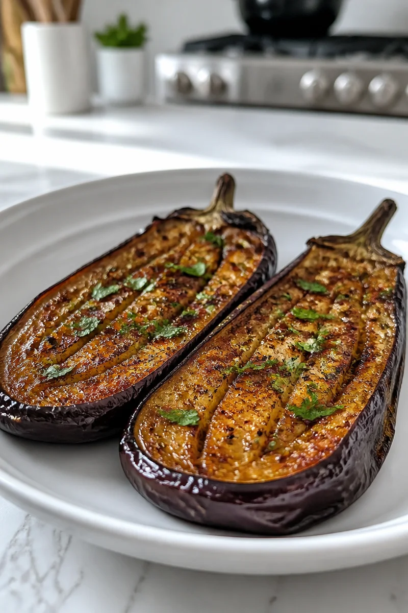 Healthy Oven Roasted Japanese Eggplant Recipe