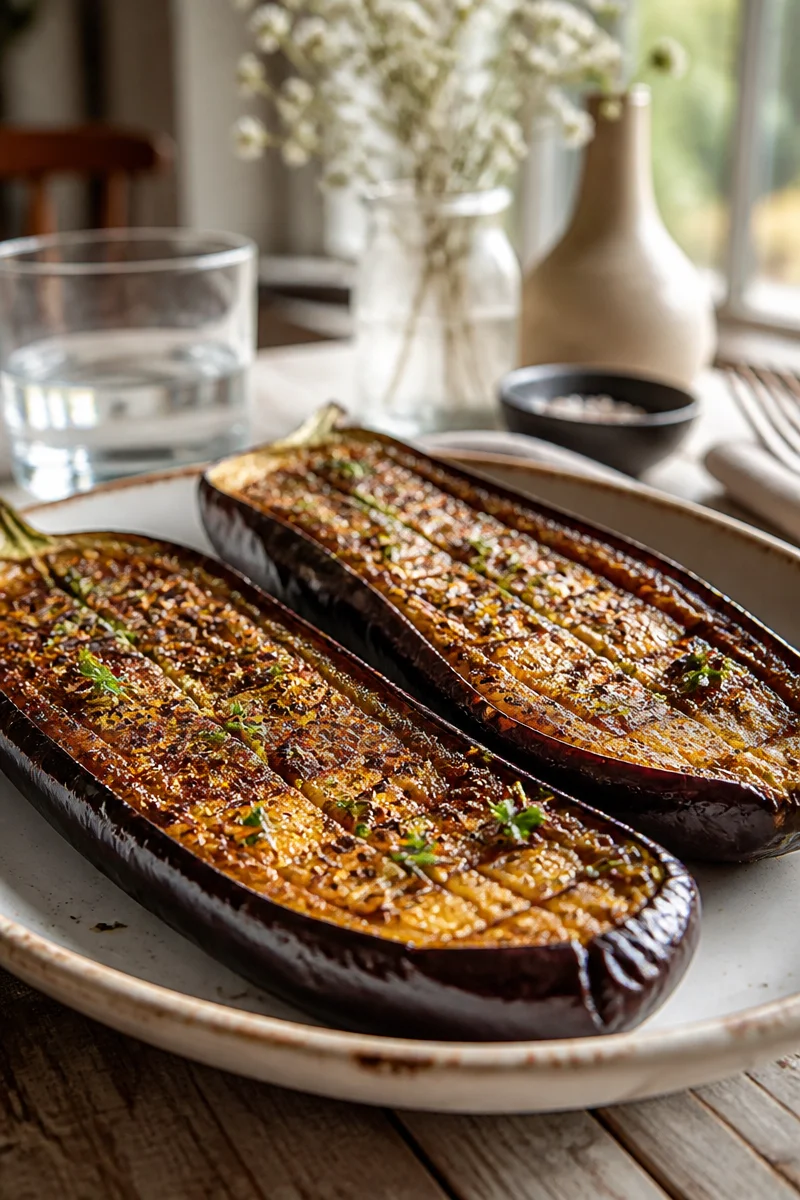 Healthy Oven Roasted Japanese Eggplant Recipe