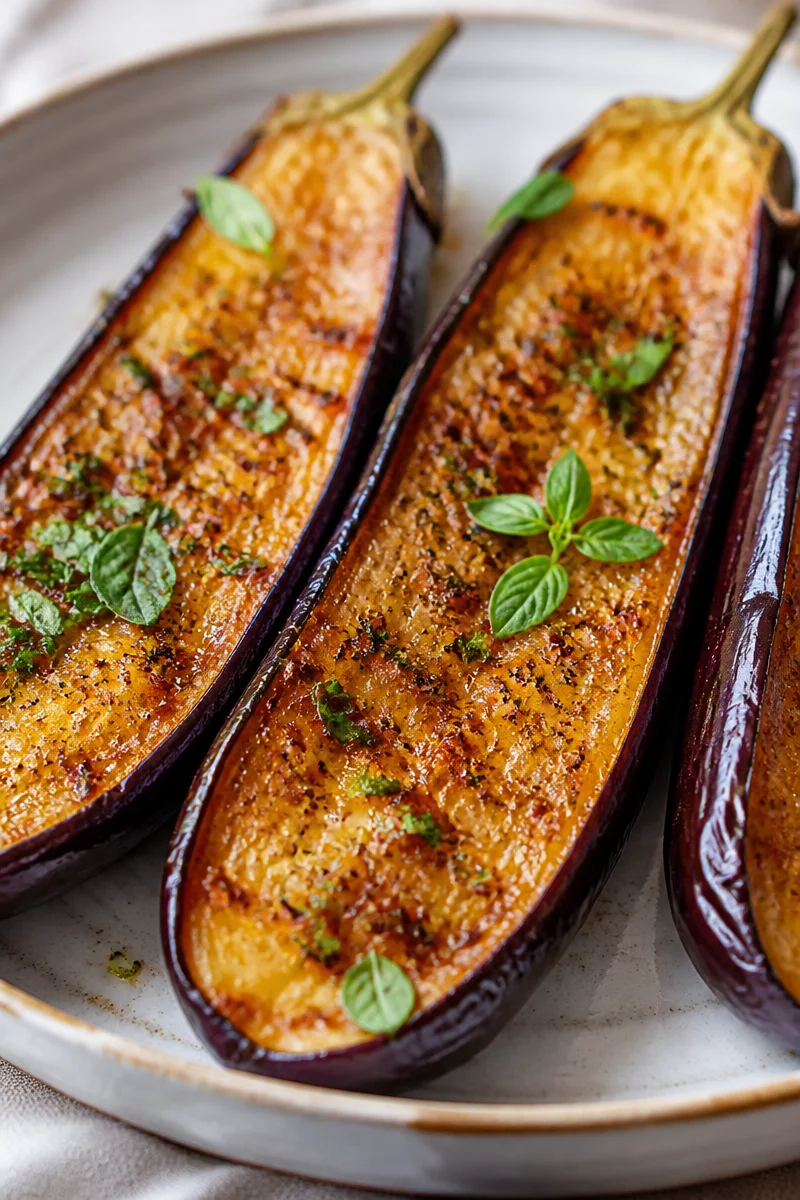 Healthy Oven Roasted Japanese Eggplant Recipe