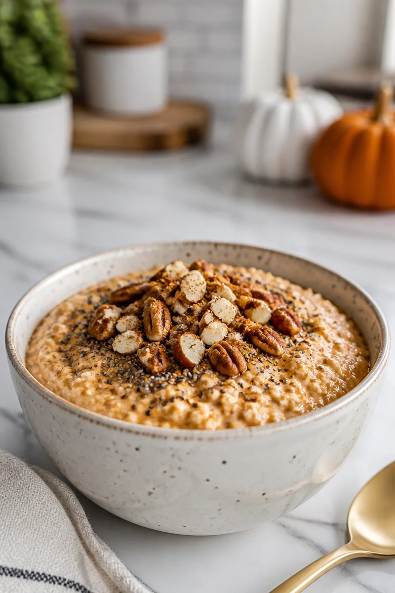 Healthy Pumpkin Pie Overnight Oats Recipe