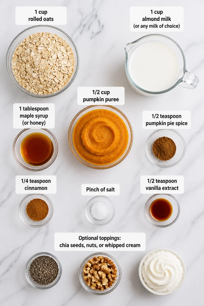Healthy Pumpkin Pie Overnight Oats Recipe