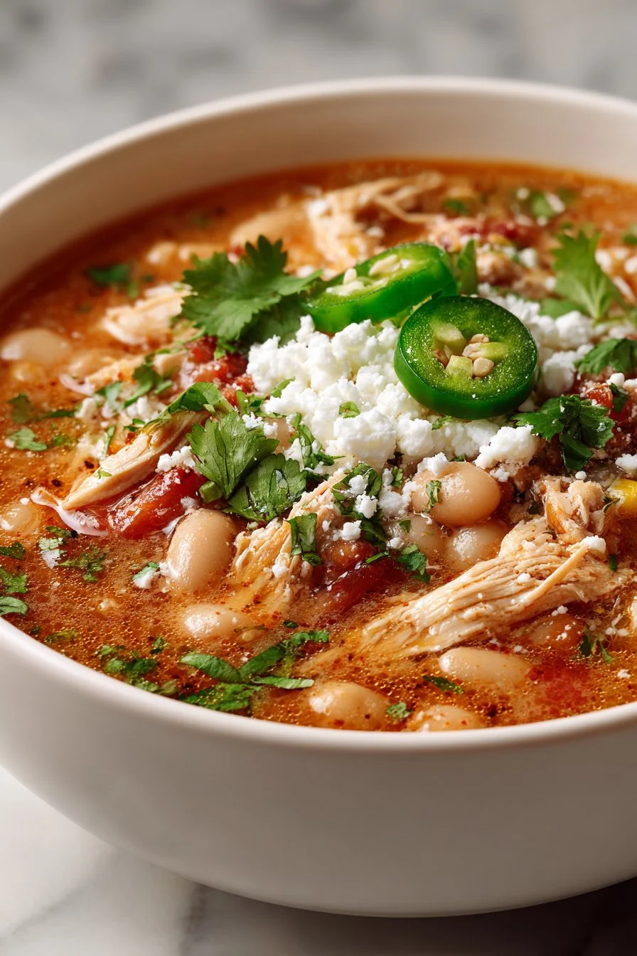 Hearty Crockpot Mexican Street Corn White Chicken Chili