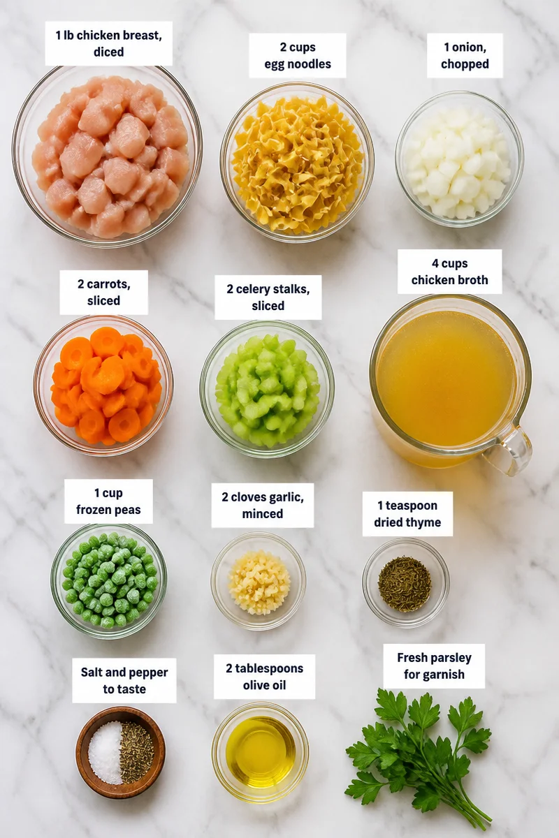 Hearty Winter Chicken Noodle Skillet