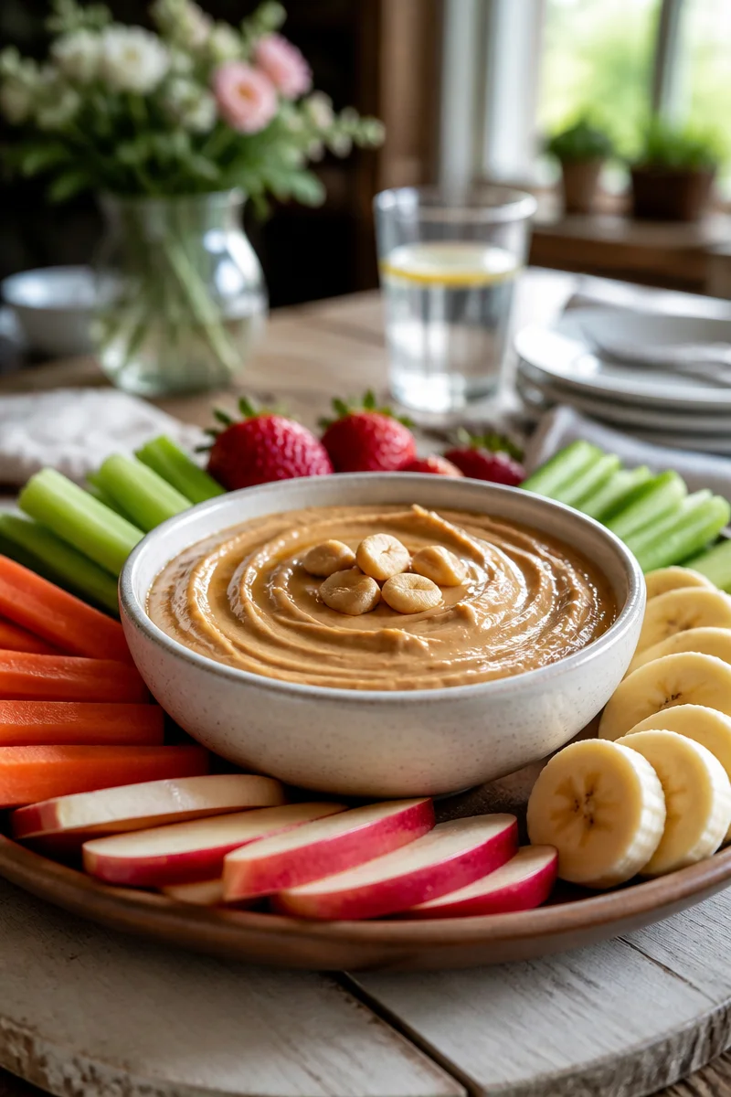 High Protein Greek Yogurt Peanut Butter Dip