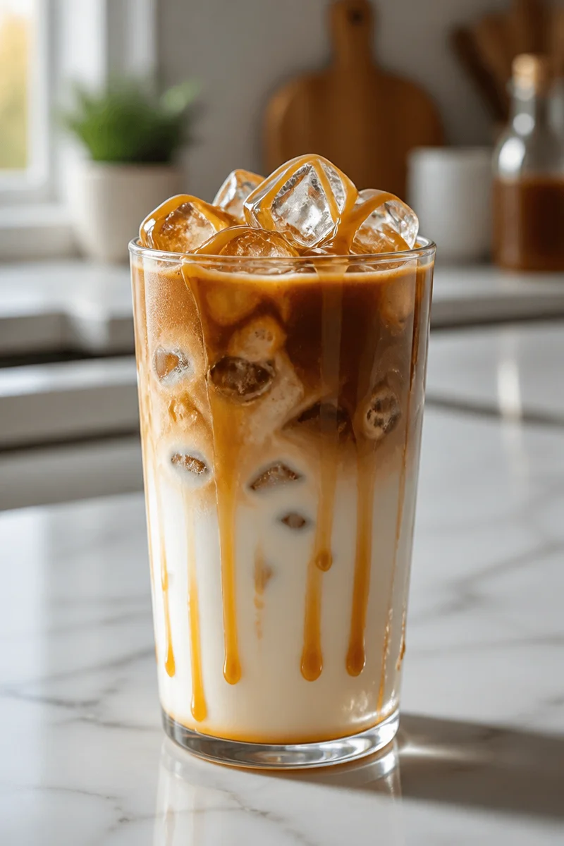 Homemade Creamy Iced Caramel Macchiato Recipe