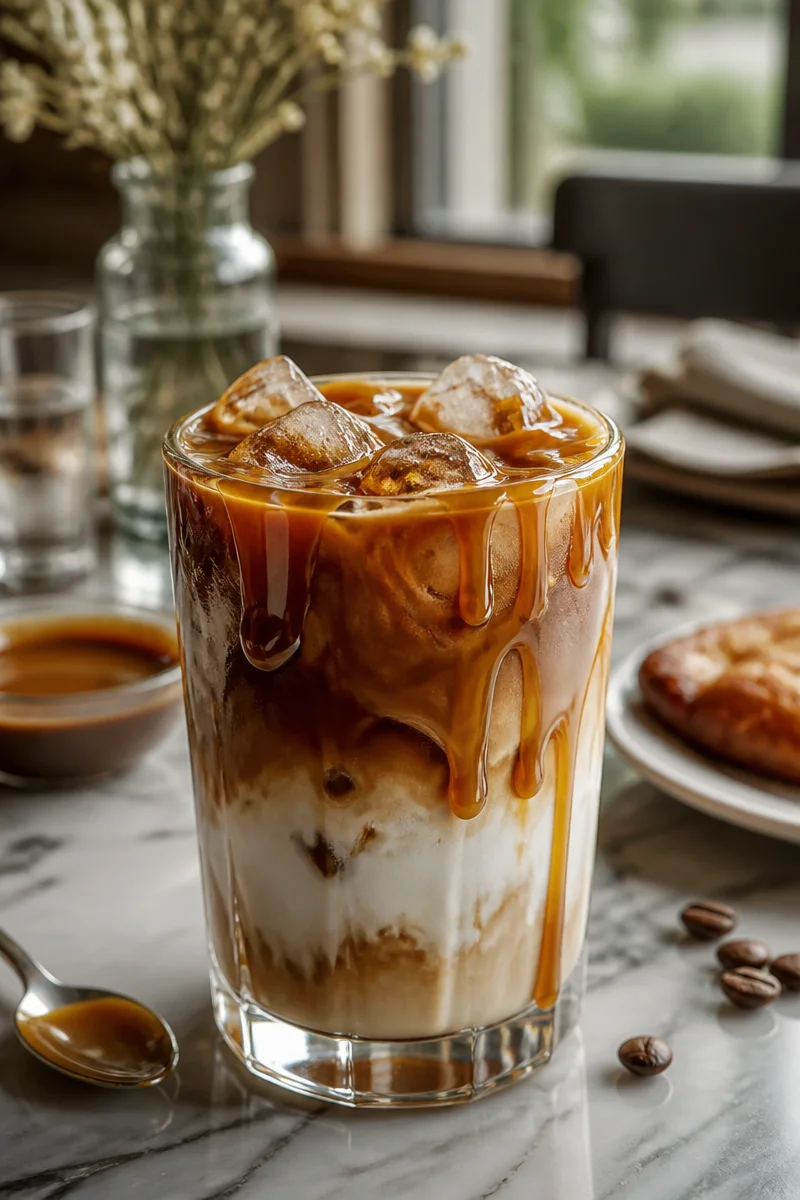 Homemade Creamy Iced Caramel Macchiato Recipe
