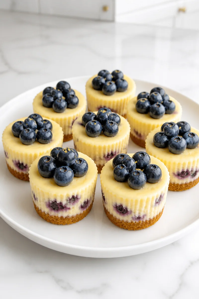 Mini Lemon Blueberry Cheesecake Recipes