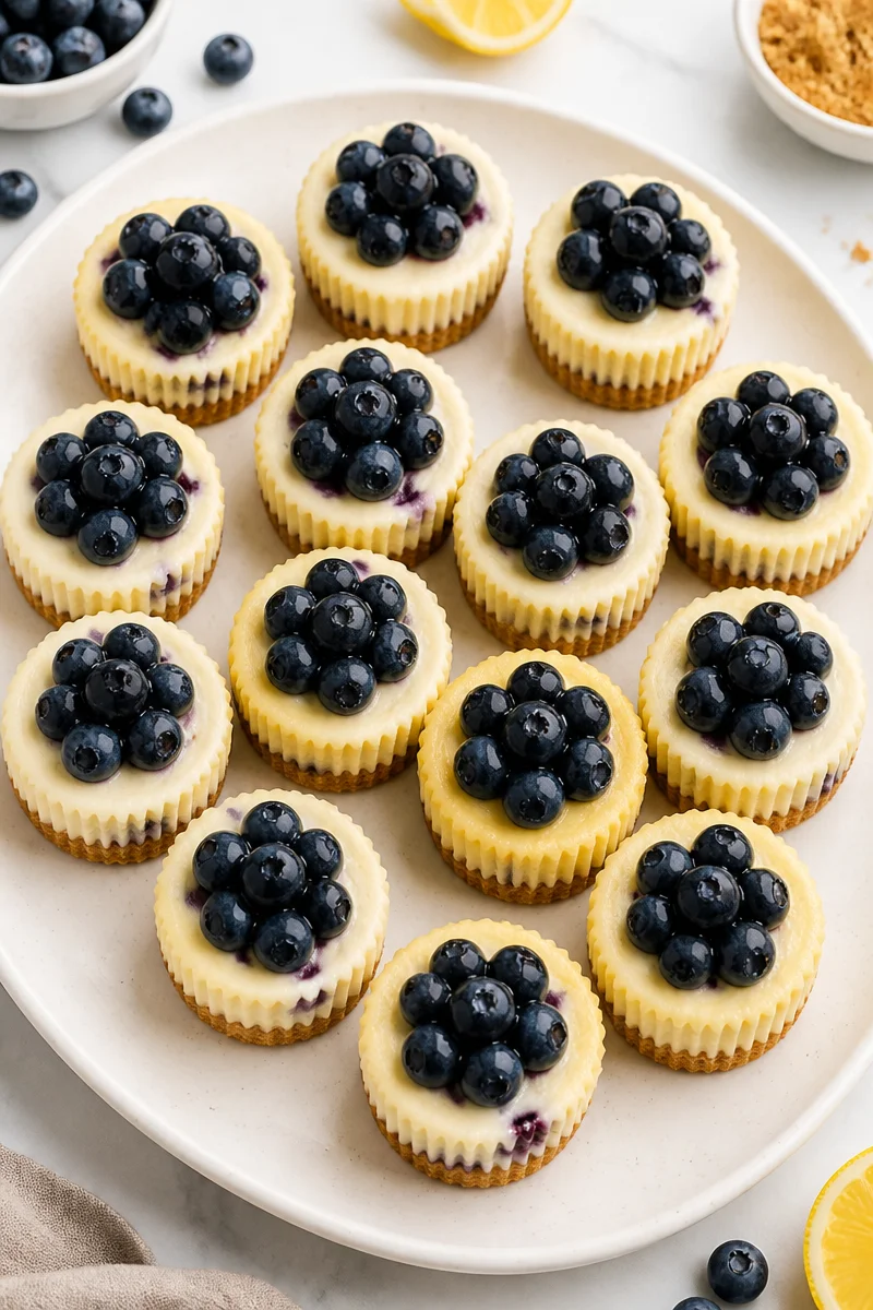 Mini Lemon Blueberry Cheesecake Recipes