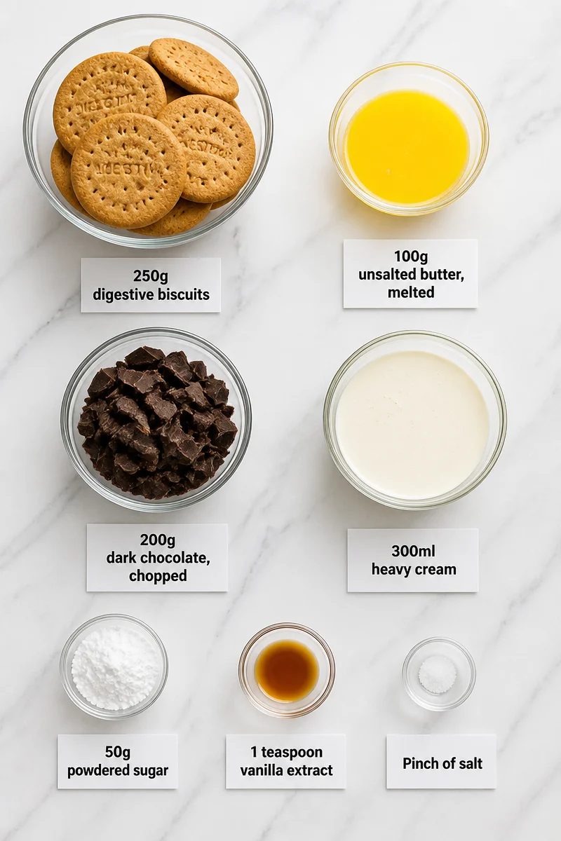 No Bake Chocolate Tart Dessert Recipes