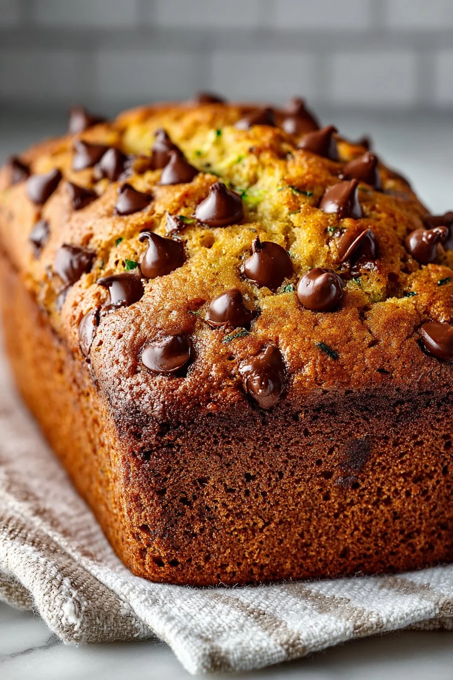 Old Fashioned Chocolate Chip Zucchini Banana Bread