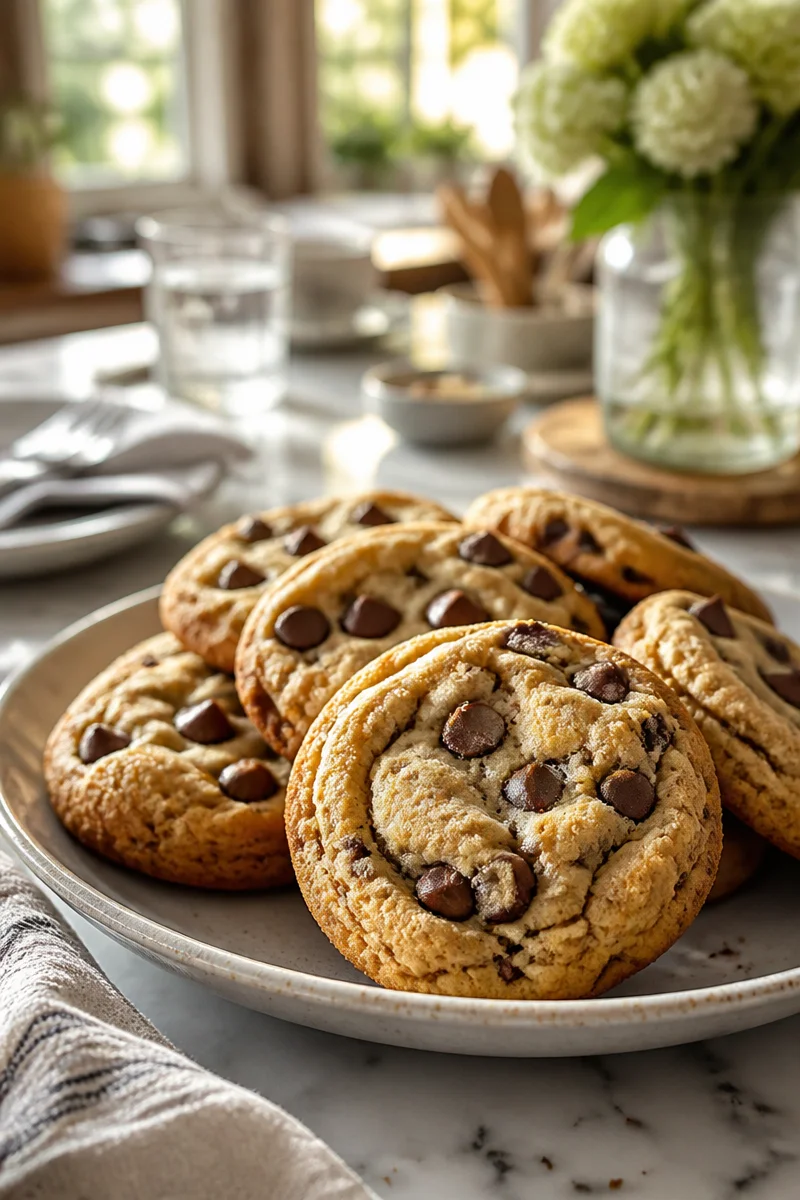 Old Fashioned Thick Fluffy Chocolate Chip Cookie