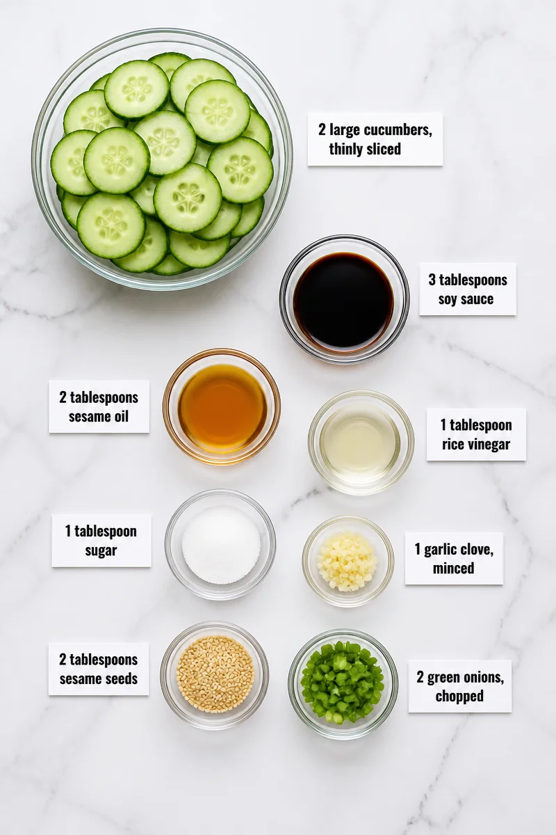 Quick Asian Sesame Cucumber Salad