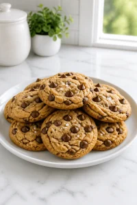 Sea Salt Dark Chocolate Chip Cookies
