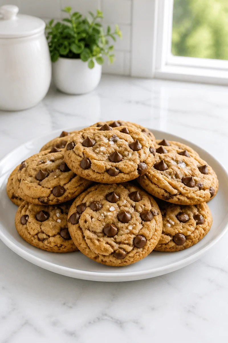 Sea Salt Dark Chocolate Chip Cookies