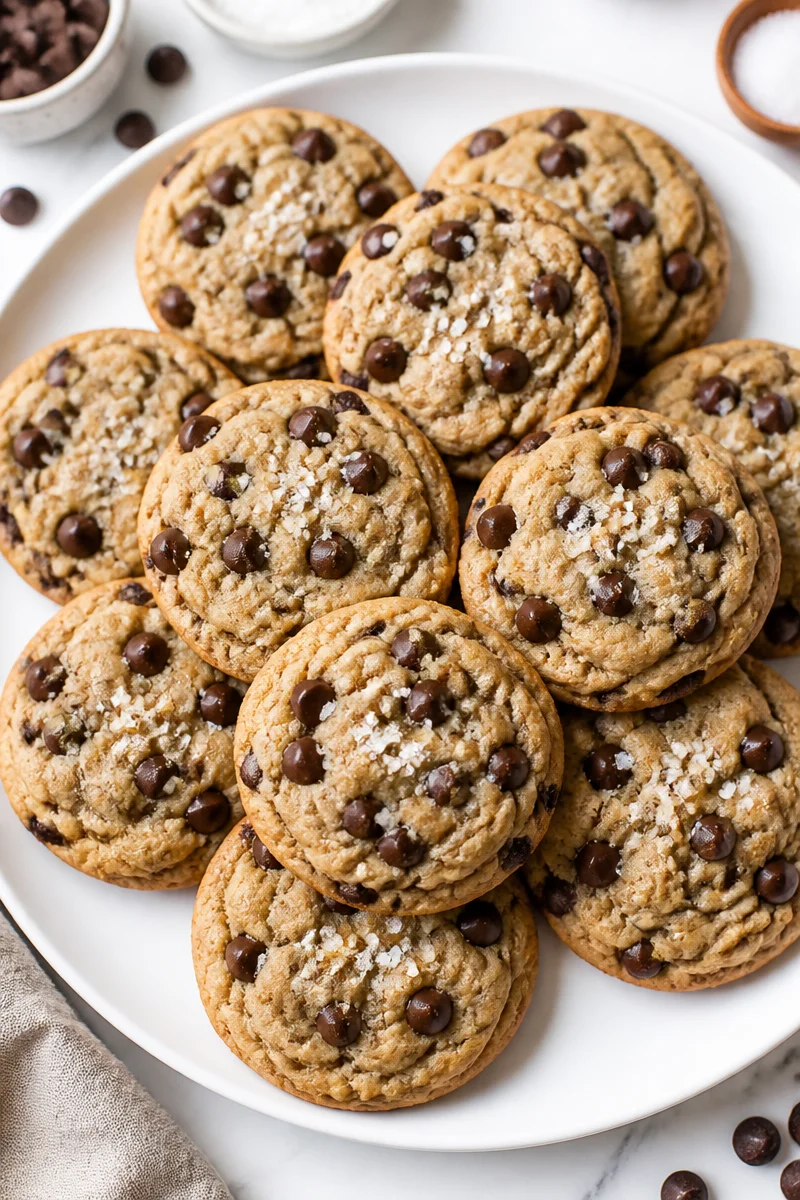 Sea Salt Dark Chocolate Chip Cookies
