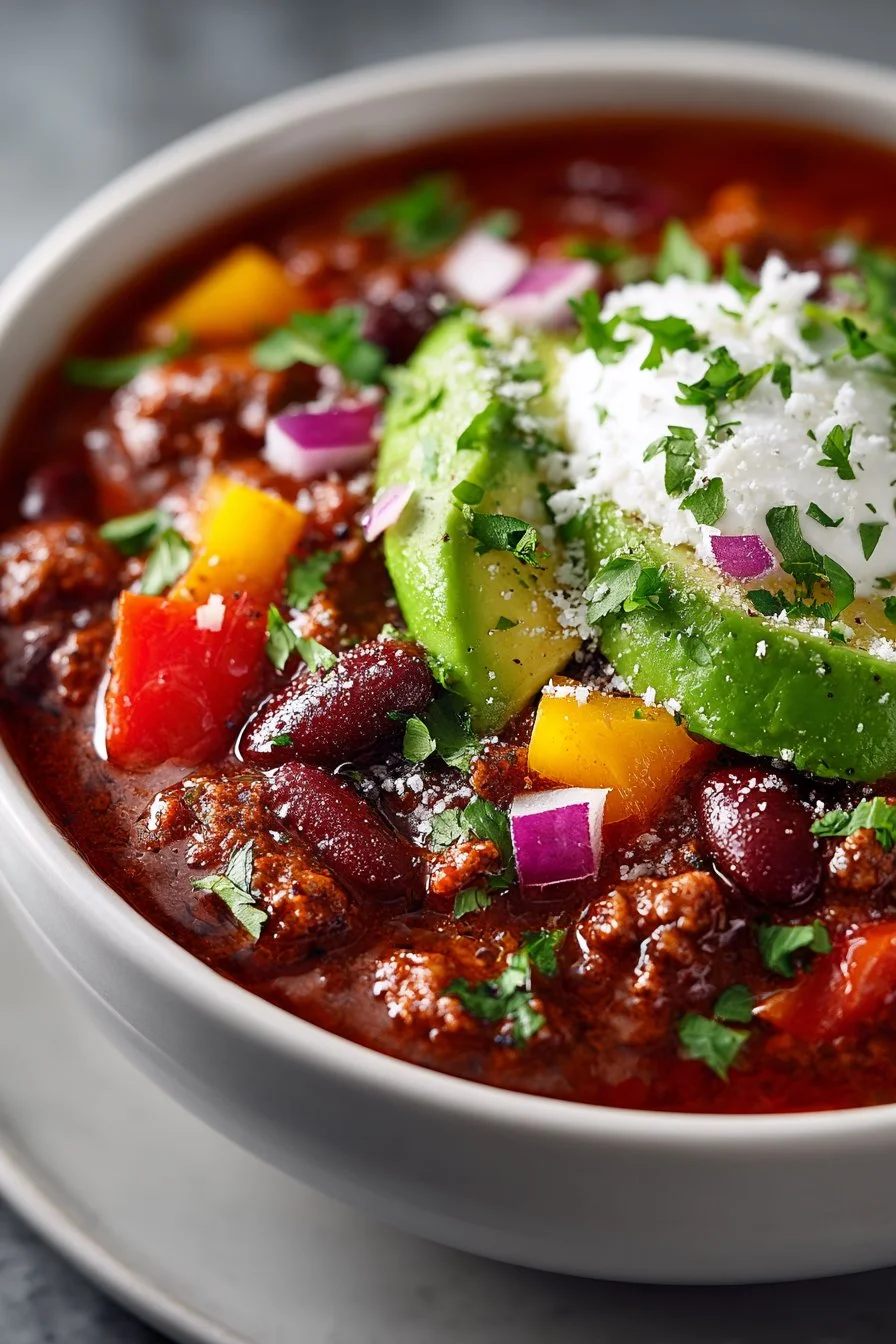 Slow Cooker Spicy Vegetarian Chili