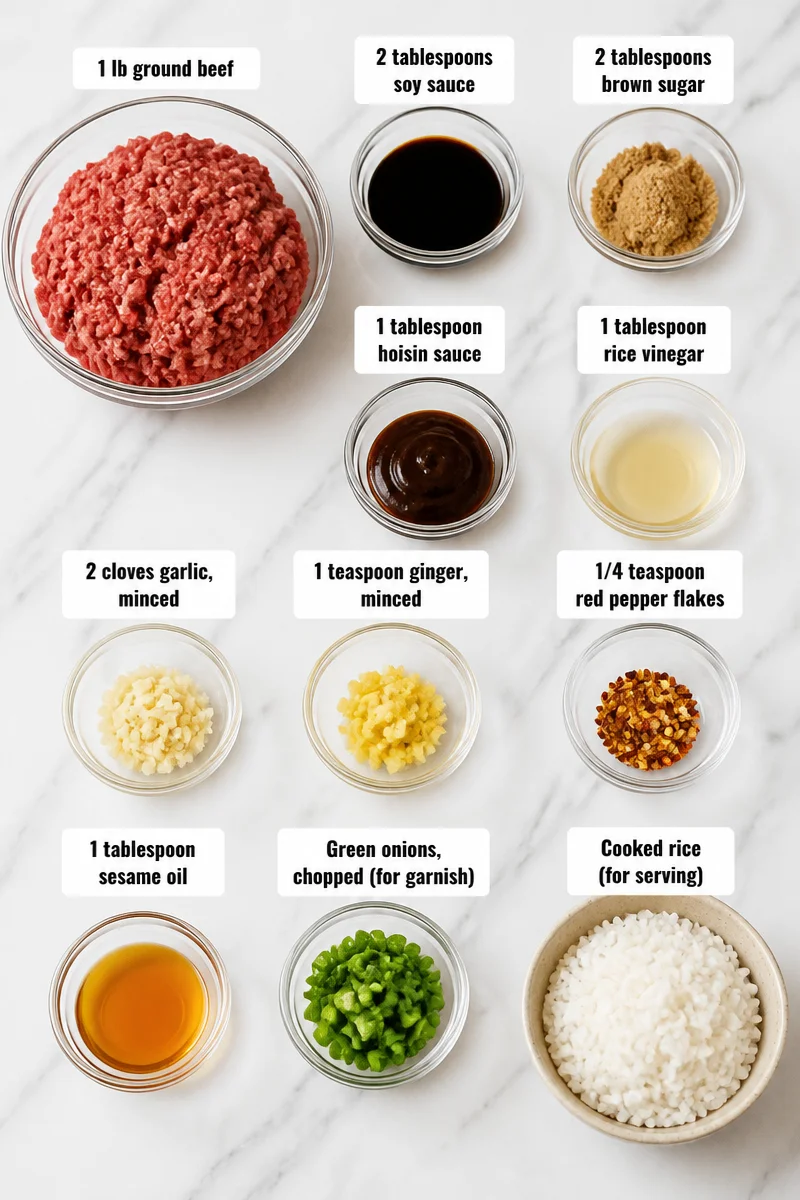 Sticky Sweet and Spicy Mongolian Ground Beef