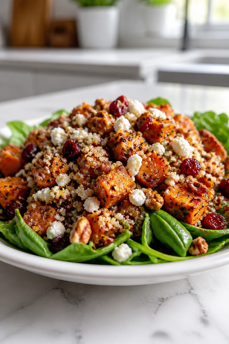 Warm Autumn Quinoa And Roasted Sweet Potato Salad