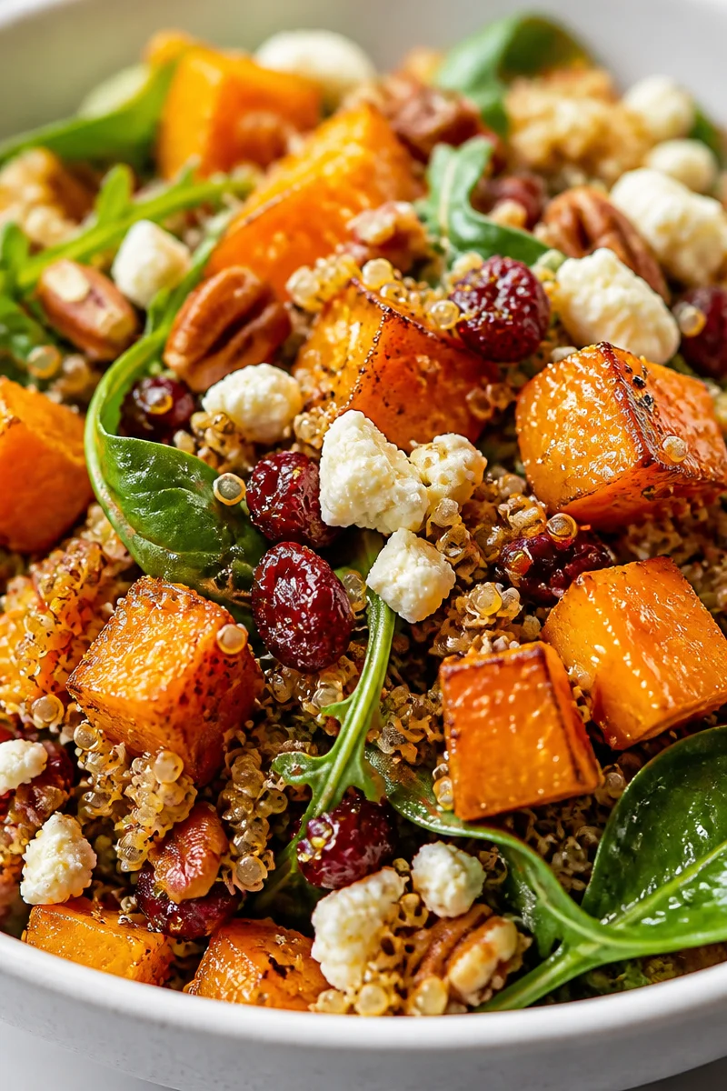 Warm Autumn Quinoa And Roasted Sweet Potato Salad
