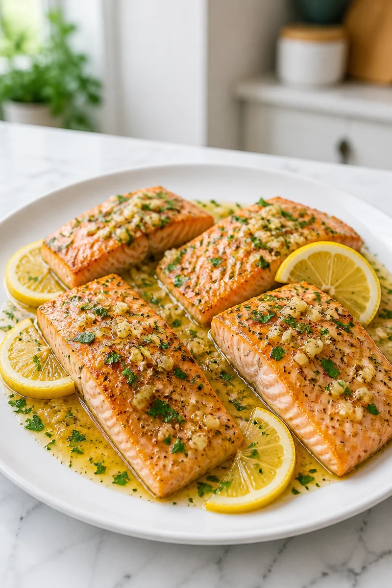 20-minute lemon butter salmon skillet for a quick and easy dinner