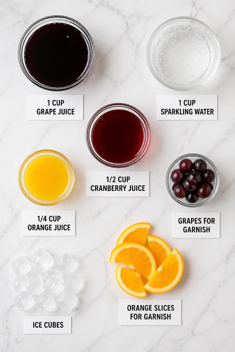 Alcohol Free Purple Witches Brew Halloween Mocktail Drink