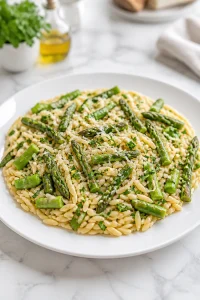 Asparagus and Orzo Salad with Lemon Vinaigrette
