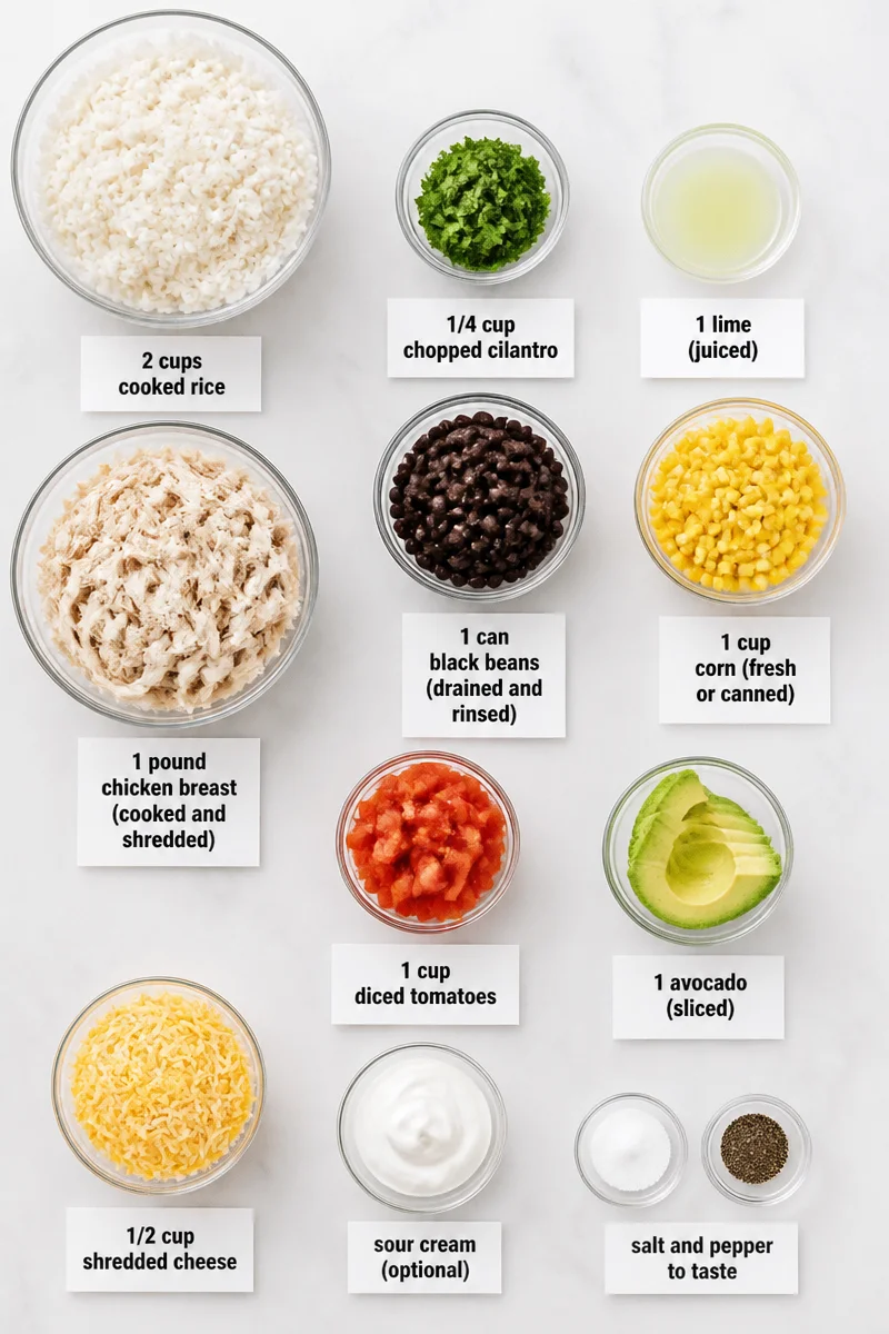 Authentic Chicken Burrito Bowl with Cilantro Lime Rice