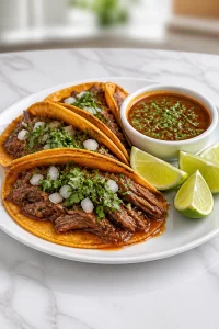 Authentic Slow Cooked Beef Birria Taco