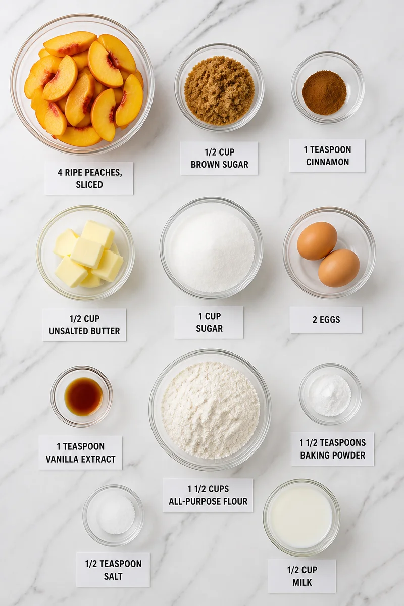 Caramelized Peach and Cinnamon Cake