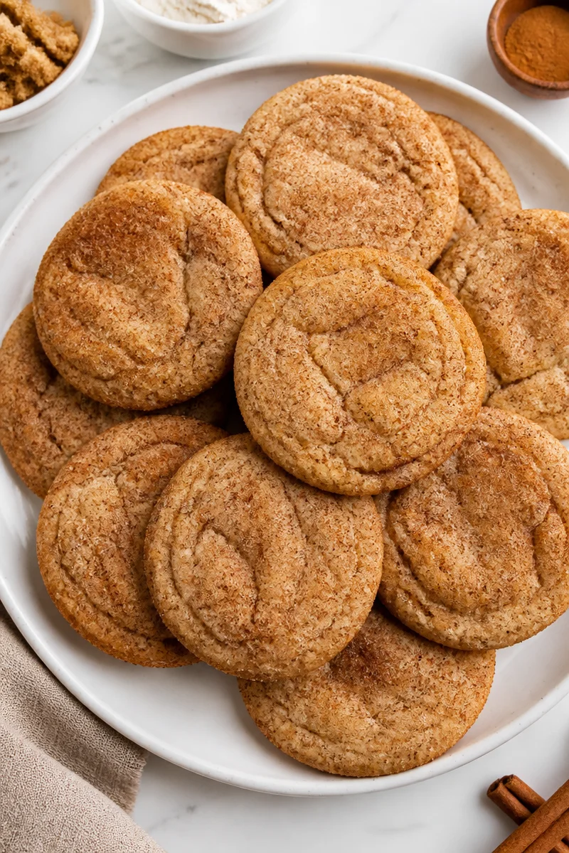 Chewy Brown Butter Snickerdoodle Cookie Recipe
