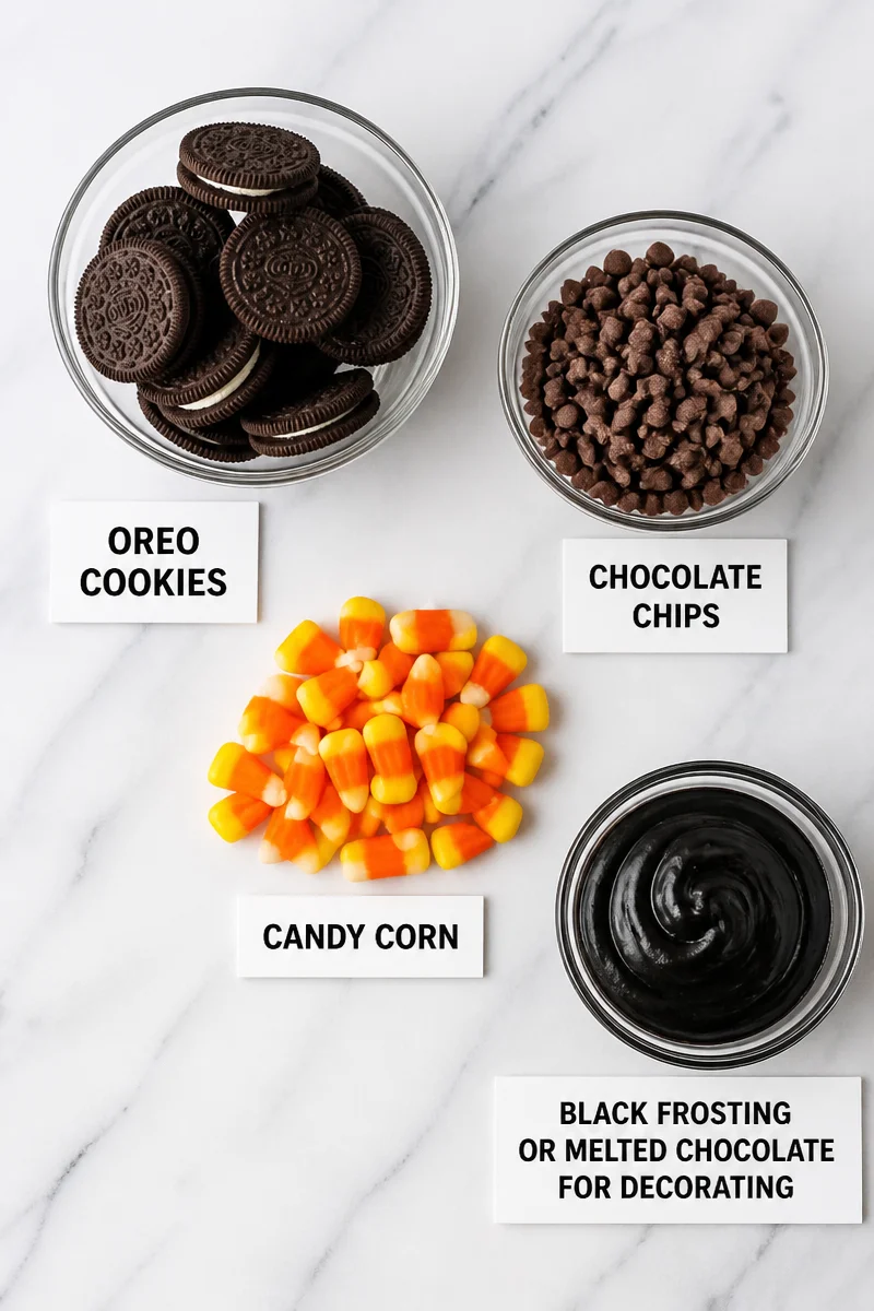 Chocolate Dipped Oreo Witch Hat Halloween Treat