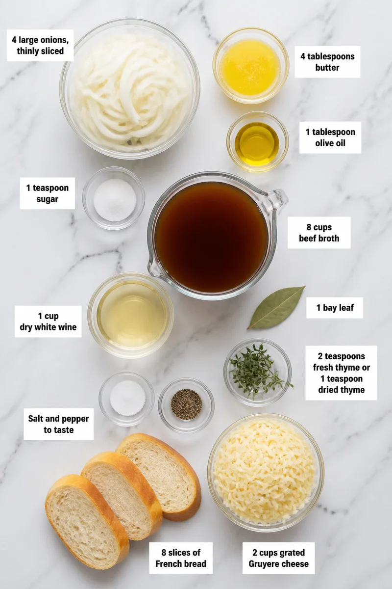 Classic Beef Broth And Gruyere French Onion Soup Recipe