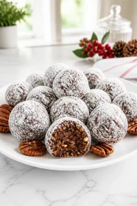 Classic Holiday Rum Balls with Pecans