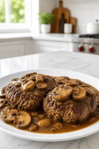 Classic Salisbury Steak with Mushroom Gravy