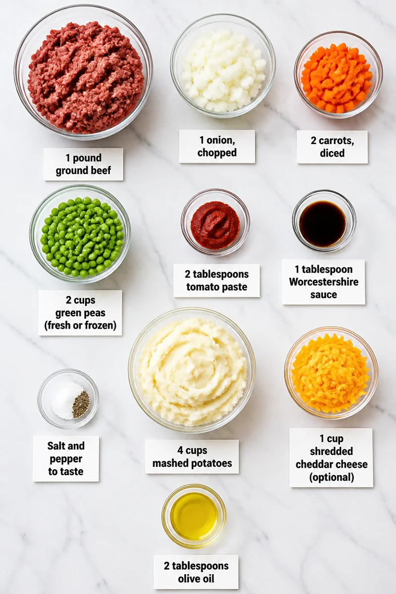 Classic Shepherd Pie with Beef and Green Pea