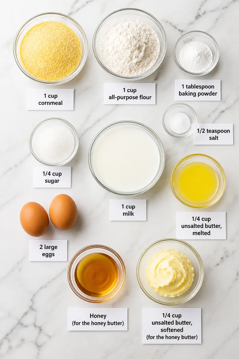 Classic Southern Cornbread with Honey Butter