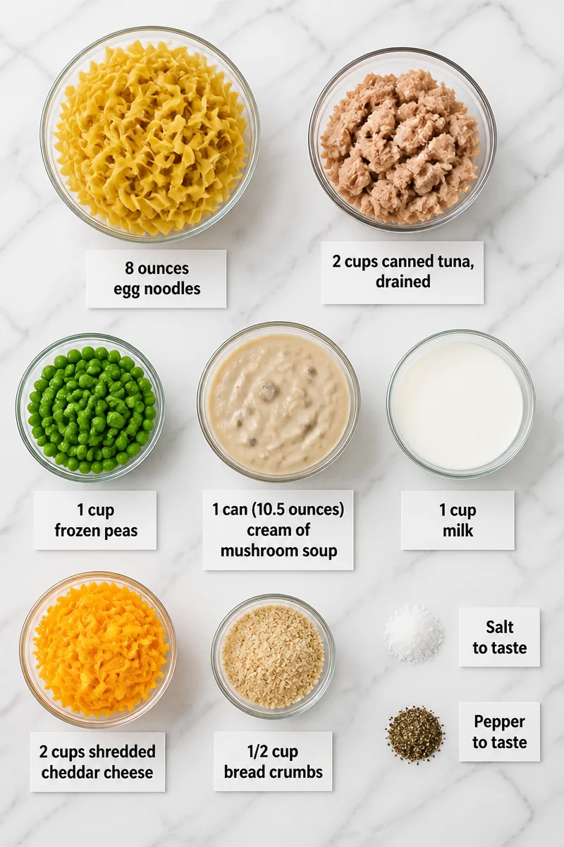 Cozy Cheesy Baked Tuna Noodle Casserole