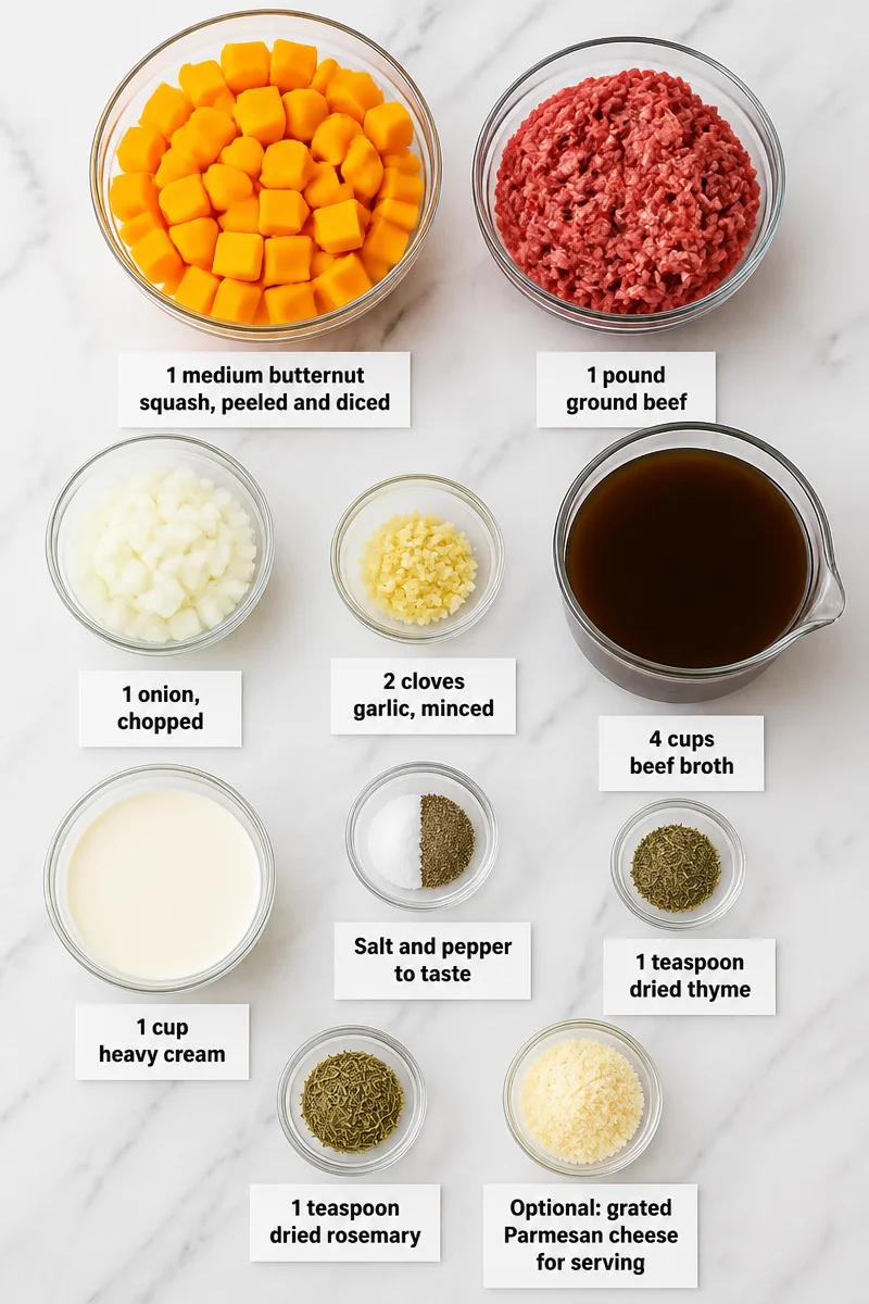 Cozy Fall Creamy Butternut Squash And Beef Crock Pot Meal