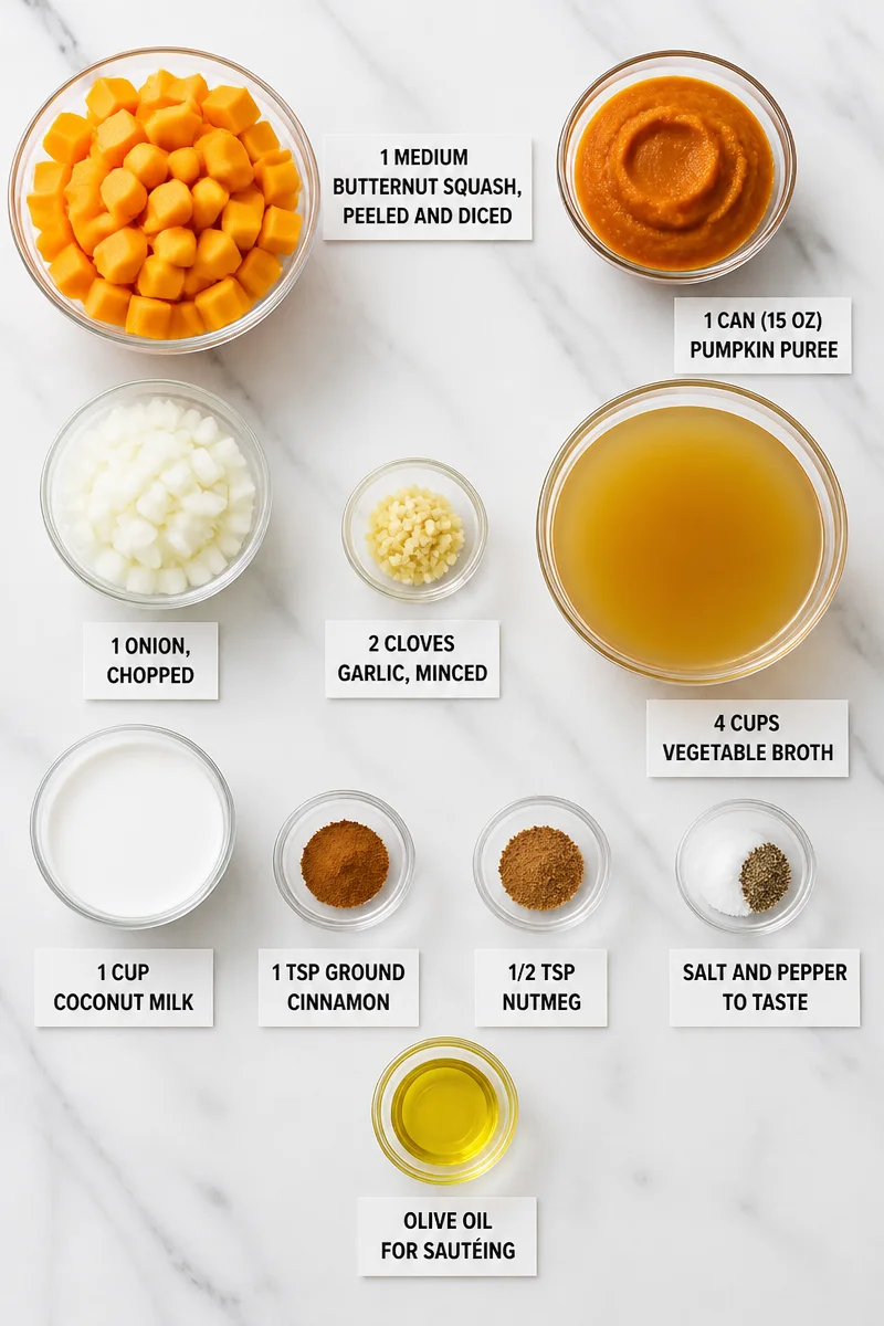 Cozy Pumpkin and Butternut Squash Soup