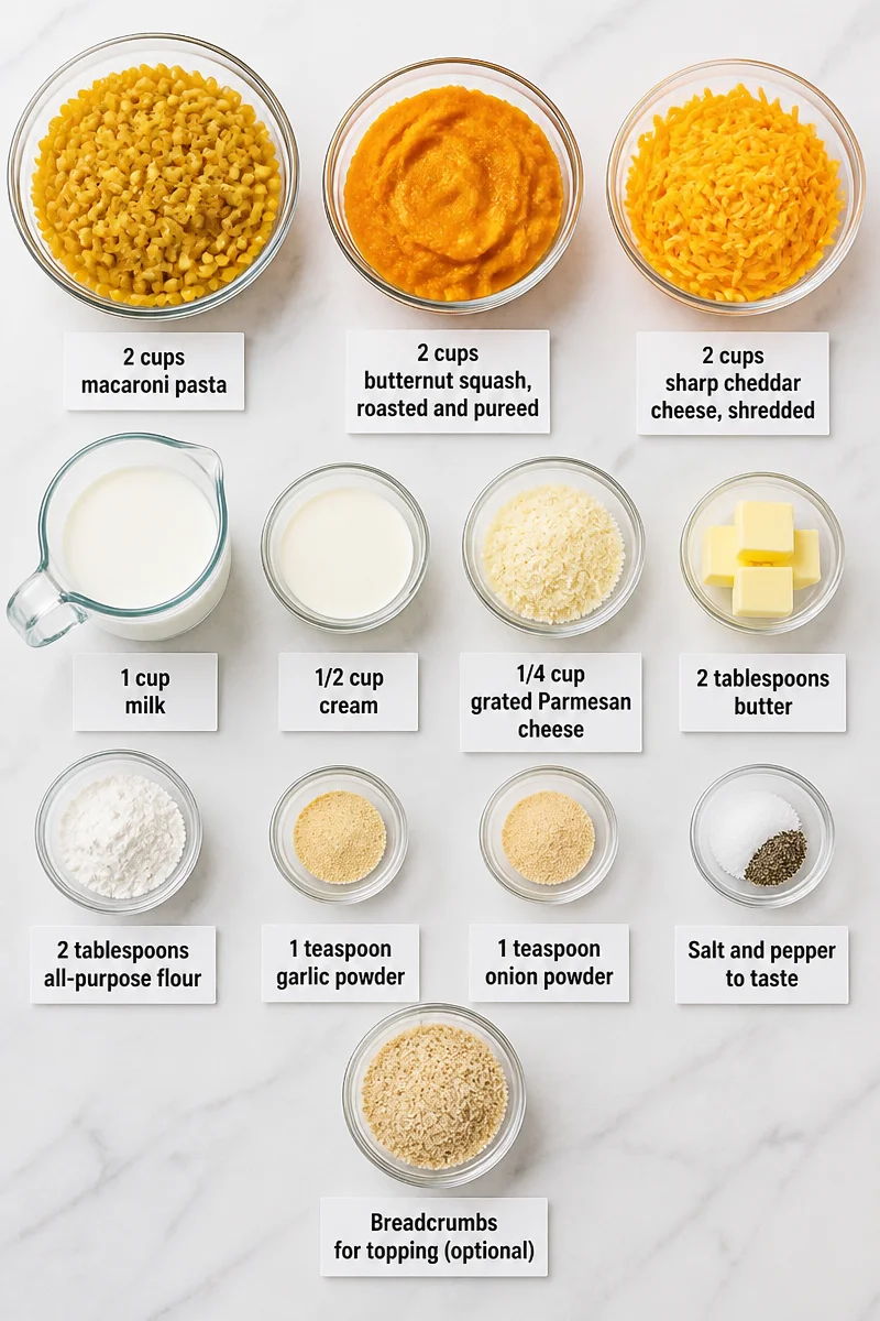 Creamy Baked Butternut Squash Macaroni And Cheese