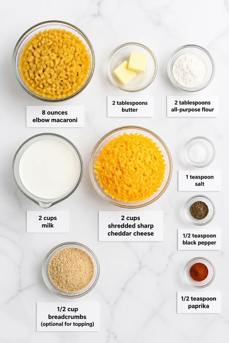 Creamy Baked Cheddar Macaroni And Cheese Dinner