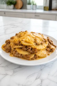Creamy Baked Potato And Ground Beef Casserole Comfort Food