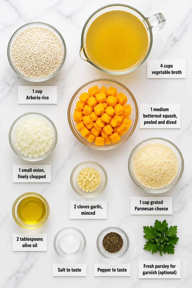 Creamy Parmesan And Garlic Butternut Squash Risotto Recipe