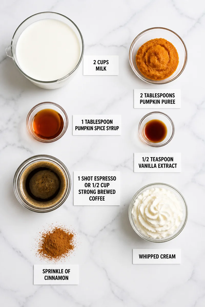Creamy Pumpkin Spice Latte with Whipped Cream
