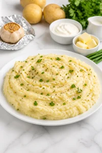 Creamy Roasted Garlic And Herb Mashed Potato Side