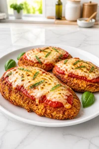Crispy Baked Mozzarella Cheese Chicken Parmesan Recipe