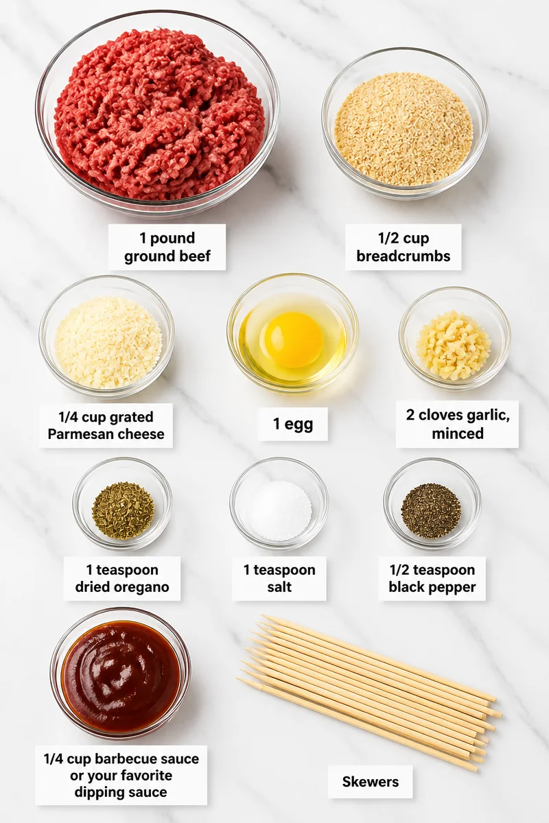 Crispy Holiday Appetizer Meatball Skewer