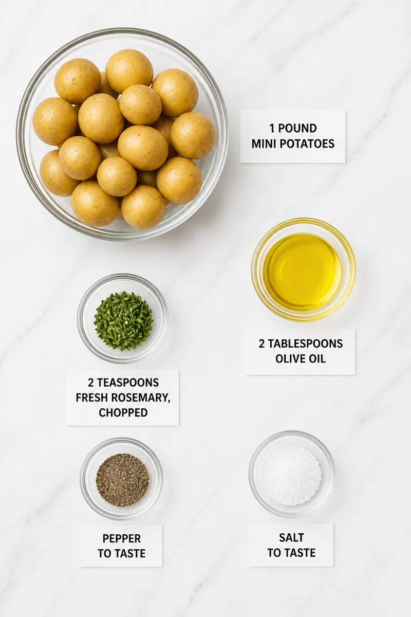 Crispy Roasted Mini Potato Recipe with Rosemary